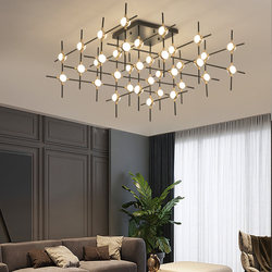 Modern Minimalist Art Shelf Living Room Ceiling Lamp Creative and Unique Dining Room Chandelier Hotel Front Desk Decorative Lamp