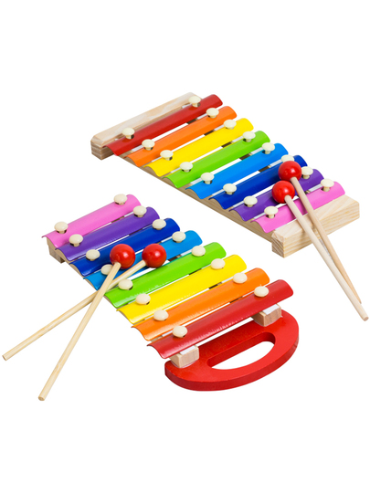 Toyvian Piano Musical Infantil Con Xilófono – Juguete Educativo De Percusión Con Martillos Y Partituras Para Niños Y Niñas