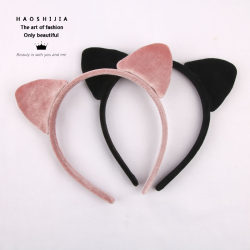 Korean and Japanese Style Cartoon Cute Cat Ear Headband, Super Adorable Korean Sweet Wide-Brimmed Face-Washing Hair Clip, Cute Headband Hair Accessory