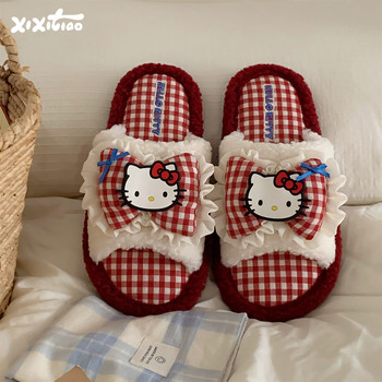 
Thin Internet celebrity HelloKitty cotton slippers