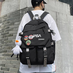 Nasa Co-Branded Trendy Backpack for Women, Versatile Student School Bag for Men, 2025 New Model, Large Capacity Travel Laptop Backpack