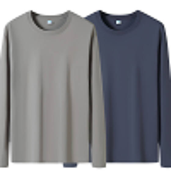 
2025 new men's long-sleeved T-shirt solid color white and black autumn top men's autumn inner bottoming shirt