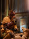 Spot Mostoys 1/6 Doberman animal head carving suit thug model movable with soldier doll ornaments