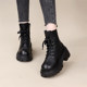 2025 new genuine leather Martin boots for women's spring and autumn single boots toe layer cowhide leather popular internet celebrity thick-soled high-rise short boots