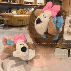 Autumn and Winter Cartoon Cute Plush Doll Dog Hair Clip Hairpin Large Shark Clip Hair Accessory for the Back of the Head