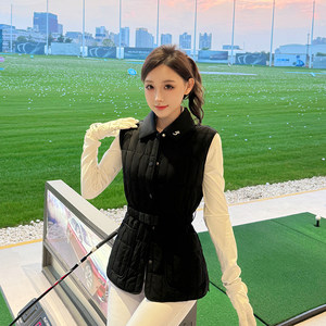 
TASHI GOLF Down Vest Women's Jacket Spring and Autumn Golf Women's Top ig High Waist Slim Elastic Long Pants