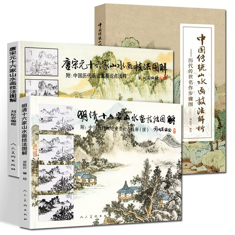 中国古美術 清時代 絹本手描き 劉松年作款 水墨画 人物画 六尺 双