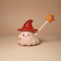 Magic Elf Beech Violet Wood Cute Cartoon Carving Piece Living Room Office Desk Small Ornament