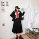 vogana Cannes large size original autumn new fashionable pocket contrast collar retro short casual suit