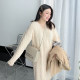 Cannes large size large -scale women's sweater skirt loose twist knit skirt in the long skirt in the middle