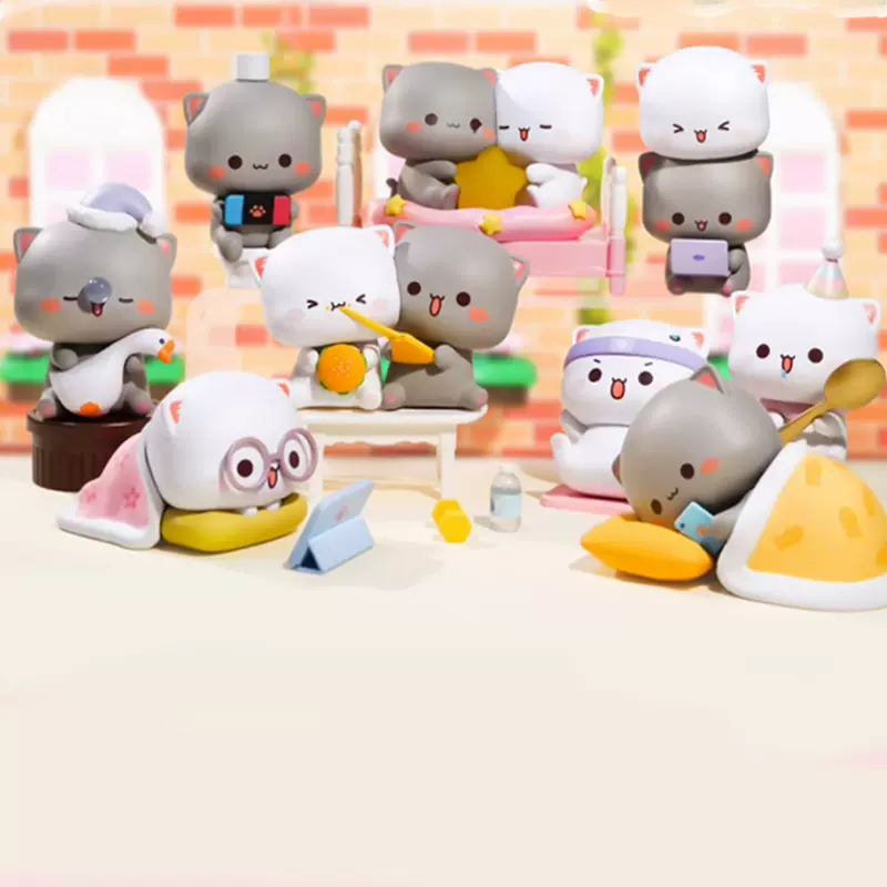 正版蜜桃猫系列盲盒第四弹恋恋似蜜桃潮玩公仔