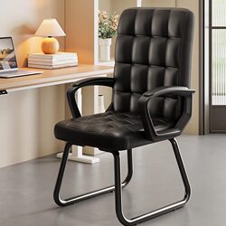 Chair with Backrest, Comfortable for Long Sitting, Suitable for Office, Conference Room, Staff, Computer Chair, Dormitory, College Student, Bow-Shaped Mahjong Chair