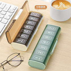 Pill Box, Portable Medicine Dispensing Box, Daily Medication Reminder, Portable Medicine Storage, Seven-Day-A-Week Medicine Dispenser