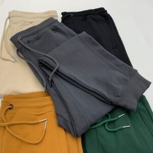 320g heavy knitwear men's beauty retro drawing rope autumn wool circle sports casual pants bouquet foot small foot guard pants men