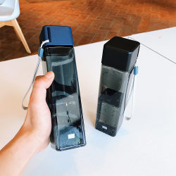 Square Cup Simple Plastic Student Personalized Portable Water Cup