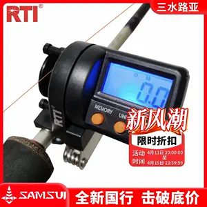 RTI 999.9m Digital Fishing Line Counter LED Screen Clip-on Gauge