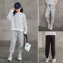 Girls' Pants 2026 Spring and Autumn Loose Fit for Older Children, Fall Style Long Pants, Children's Casual Pants, Versatile Outdoor Sports Pants