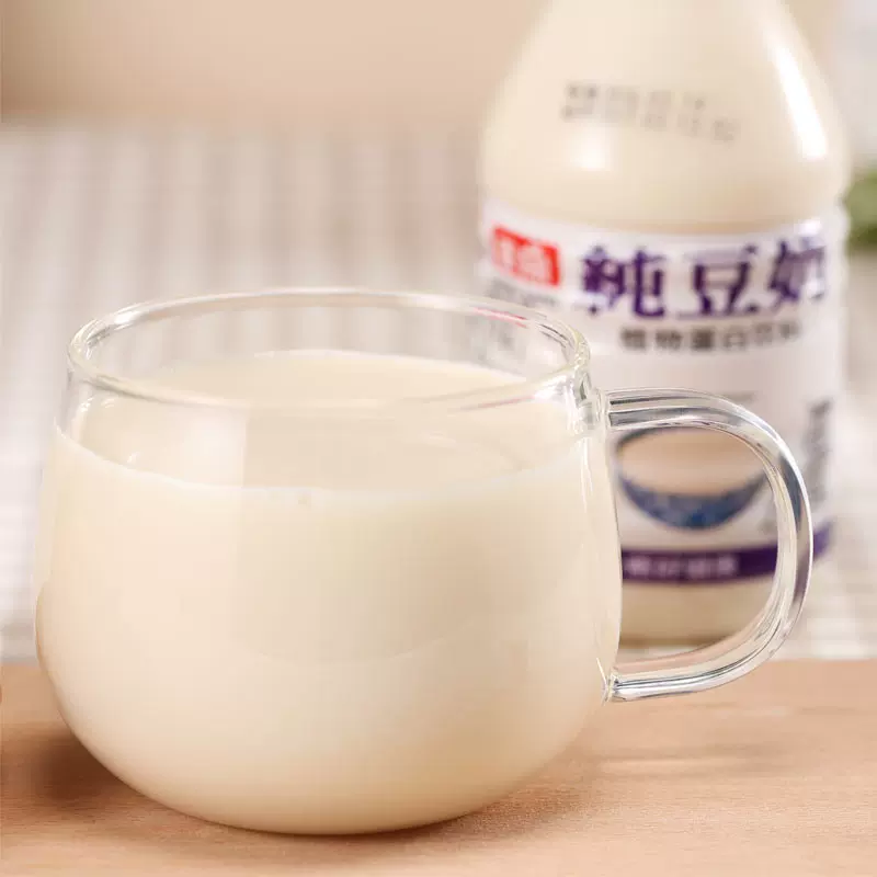 台湾进口正康纯豆奶330mlx6瓶装豆浆植物蛋白饮料营养黑豆浆-Taobao