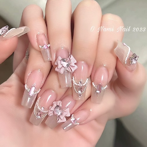 Трехмерное японское украшение для ногтей с бантиком, аксессуары, 2023 года, популярно в интернете, новая коллекция