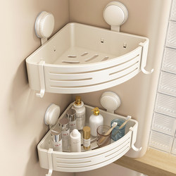 Bathroom Suction Cup Triangular Storage Rack, Wall-Mounted Washbasin, Bathroom Wall Corner Storage Rack