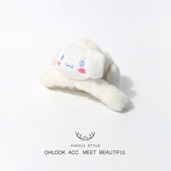 Super Cute and Adorable Plush Hair Clip, Sweet Girl's Hair Accessory for Autumn and Winter, Shark Clip for the Back of the Head