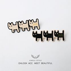 New Japanese-Style Girl Animal Pet Hair Clip Cute Cartoon Puppy Hair Clip Side Bangs Clip Duckbill Clip Hair Accessory