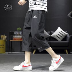 Outlet Store Men's Shorts 2026 New Style Loose Versatile Three-Quarter Pants Thin Ice Silk Breathable Quick-Dry Casual Pants