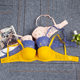 European and American cute girl half cup lace edge thin cup fixed small fresh bra large size underwear (70-80CDEF
