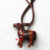 Leather cord necklace horse 