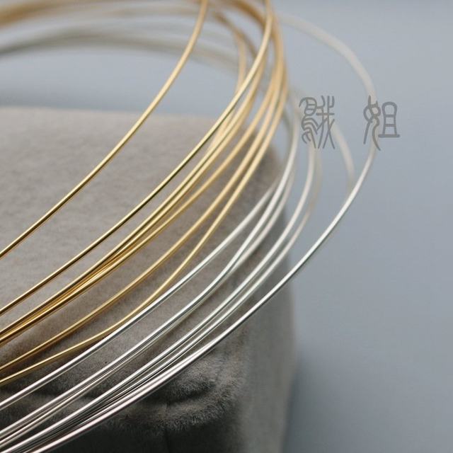 14K gold wire soft gold wire silver wire color protection shape wire braided wire winding wire and busbar DIY material accessories