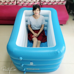 Adult Folding Bathtub, Portable Inflatable Bathtub for Home Use, Full Body Bathing Tub, Swimming Pool