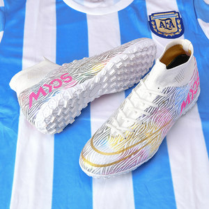 
2025 new product C Ronaldo high-top adult children's football shoes for boys and adult students' long nails AG broken nails TF training shoes
