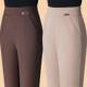 Black imitation suit pants for women in spring and summer thin 2025 new Harlan straight large size nine-point small cigarette pants trendy