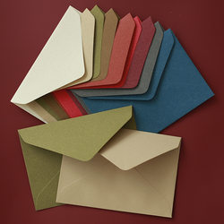 Colorful Kraft Paper Greeting Card Envelope Blank Retro Lining Paper Western-Style Triangular Small Envelope Membership Card Shopping Card Cover