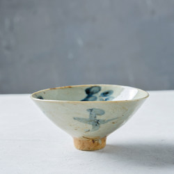 Chai Kiln Factory Goods, Jingdezhen Antique-Style Porcelain, Retro Republic of China Style, Blue and White Text Bowl, Tea Bowl, Rice Bowl