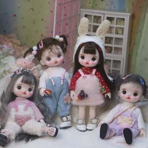
Ding Xiaoma domestic makeup change sd 8 points bjd joint real eyes girl toy doll wedding dress princess ob11