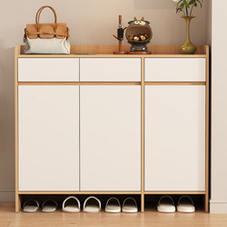 Shoe Cabinet for Home Use at the Entrance, Outside the Elevator, in the Corridor, Large Capacity Storage, 2026 New Model, Solid Wood Shoe Storage Cabinet