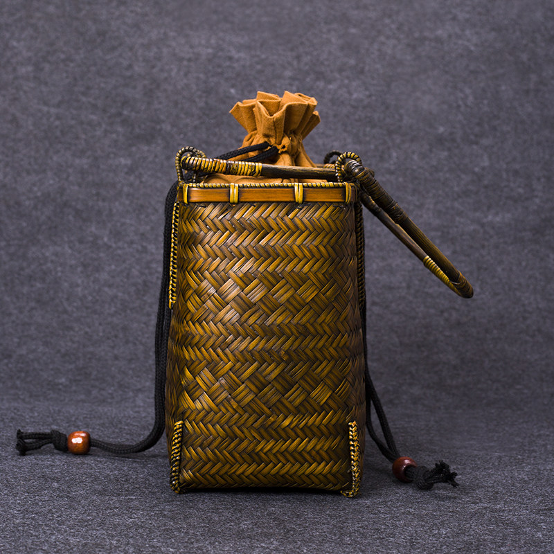 Bamboo Woven Bag Handmade Zen Style Handbag