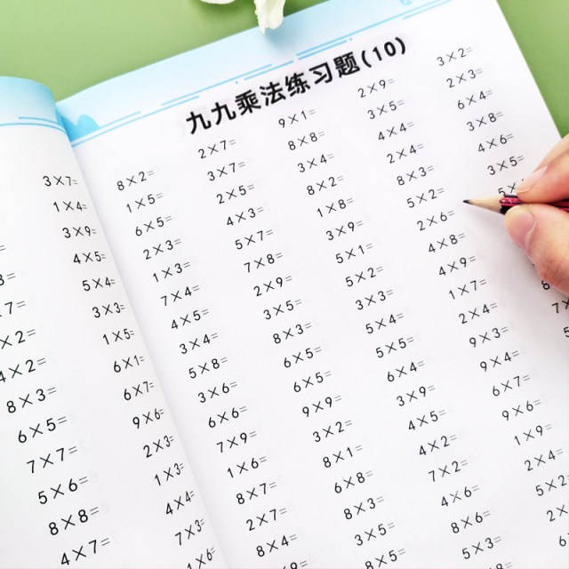 Second grade complete set of 99 multiplication table 99 multiplication ...