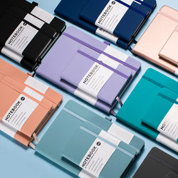 Simple, Hardcover, Fresh, Girly, Thick Fabric-Covered Notebook, Lined, Blank, Planner, Checkered, Solid Color Notebook