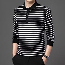 Clearance Sale~ Brand Name Polo Shirts for Men, Spring and Autumn Striped Long-Sleeve T-Shirts, Liquidation from Store Closures