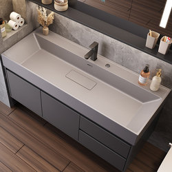 Modern Minimalist Nano Rock Integrated Basin Bathroom Cabinet Combination Toilet Washbasin Sink Set