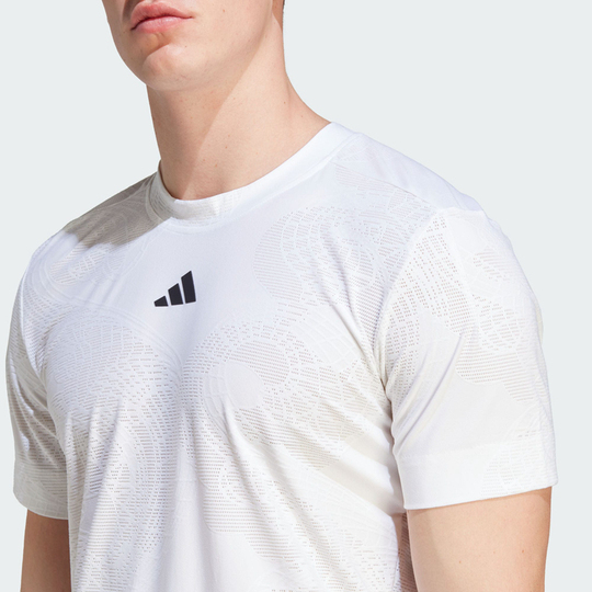 ABOUTアバウト テニスウェア 白/黒 Tシャツ L ABOUTアバウト テニスウェア 白/黒 Tシャツ L - メルカリ