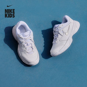 
Nike Nike Official Boys and Girls Court Lite Children's Professional Cushioning Tennis Shoes Sports Durable CD0440