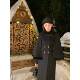 Thecoco 50 wool black cape coat women's winter new temperament versatile thin shawl woolen coat
