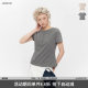 Airhood Henry Leading Dedgun Simple Simple Short -sleeved T -shirt Female 2025 Summer Short Bottom Positive Shop
