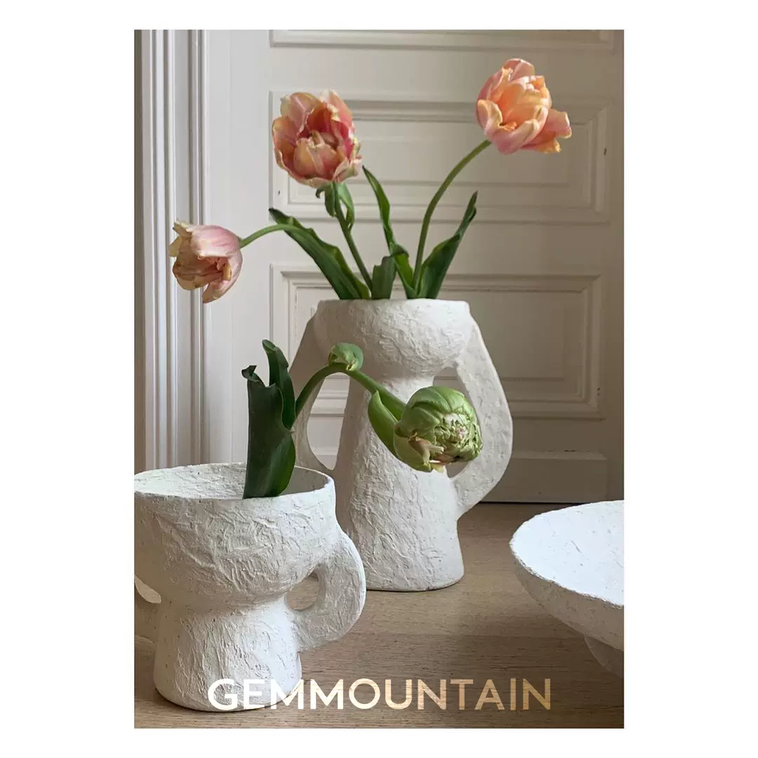 Serax比利时进口混凝纸花瓶花器地球环保设计感摆件装饰乔迁礼物-Taobao