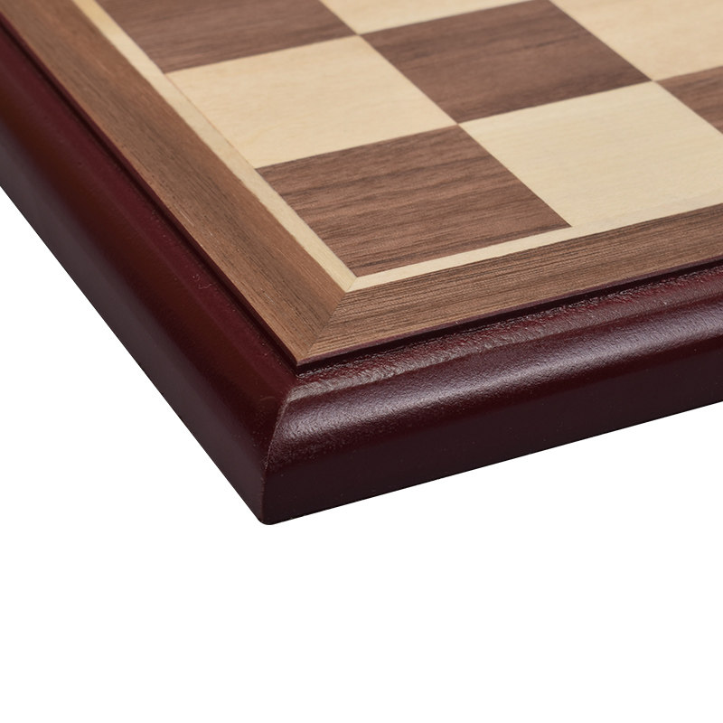 Tablero De Damas De Madera 100 Casillas – 40x40 Cm, Plegable Con Piezas Torneadas Y Base De Fieltro