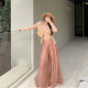 Tongse pine smoke pants cool summer skyline high waist wide-leg pants women's loose casual pants trousers