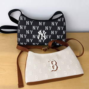 
25 new MLB couple crossbody bag men and women NY presbyopia full print adjustable armpit bag shoulder bag 3ACRM015N